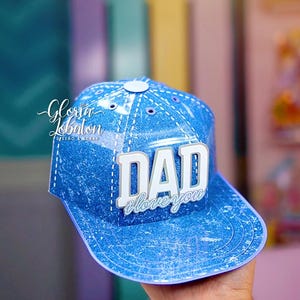 Boîte à casquettes Dad – Fichiers au format Studio et SVG / Cricut, Cameo, Brother