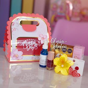 Cut File Box / Archivo de Corte Bolsa de Regalo Día de la Madre - Formato Studio y SVG