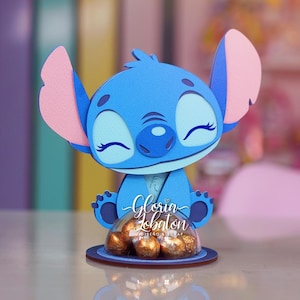 Adorable support à bonbons en carton superposé - Formats Studio et SVG