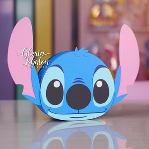 Caja sorpresa con forma Stitch  - Formato Studio y SVG