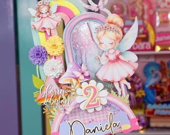 Cut File CakeTopper Shaker Fairies (fairies) - Studio and SVG Format