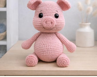 Haakpatroon varken – Patroon amigurumi knuffel | Makkelijk voor beginners | Digitale pdf-download