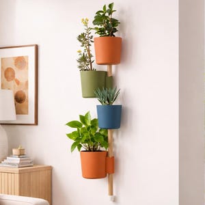Vertical Rail System, v2: Customizable Planters & Accessories for Modern Home Organization