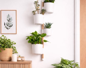 Vertical Rail System, v2: Customizable Planters & Accessories for Modern Home Organization