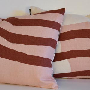 Vuosirenkaat | Pattern |Marimekko Decorative Pillow Cover | Bolster | Lumbar | Handmade 16"x24" (40x60cm)