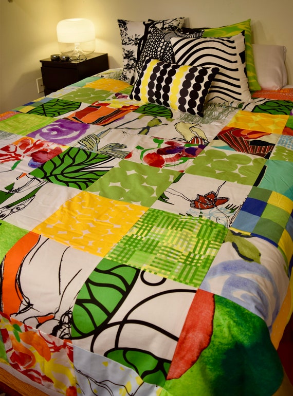 Marimekko Quilted Comforter Handmade Vintage And Etsy