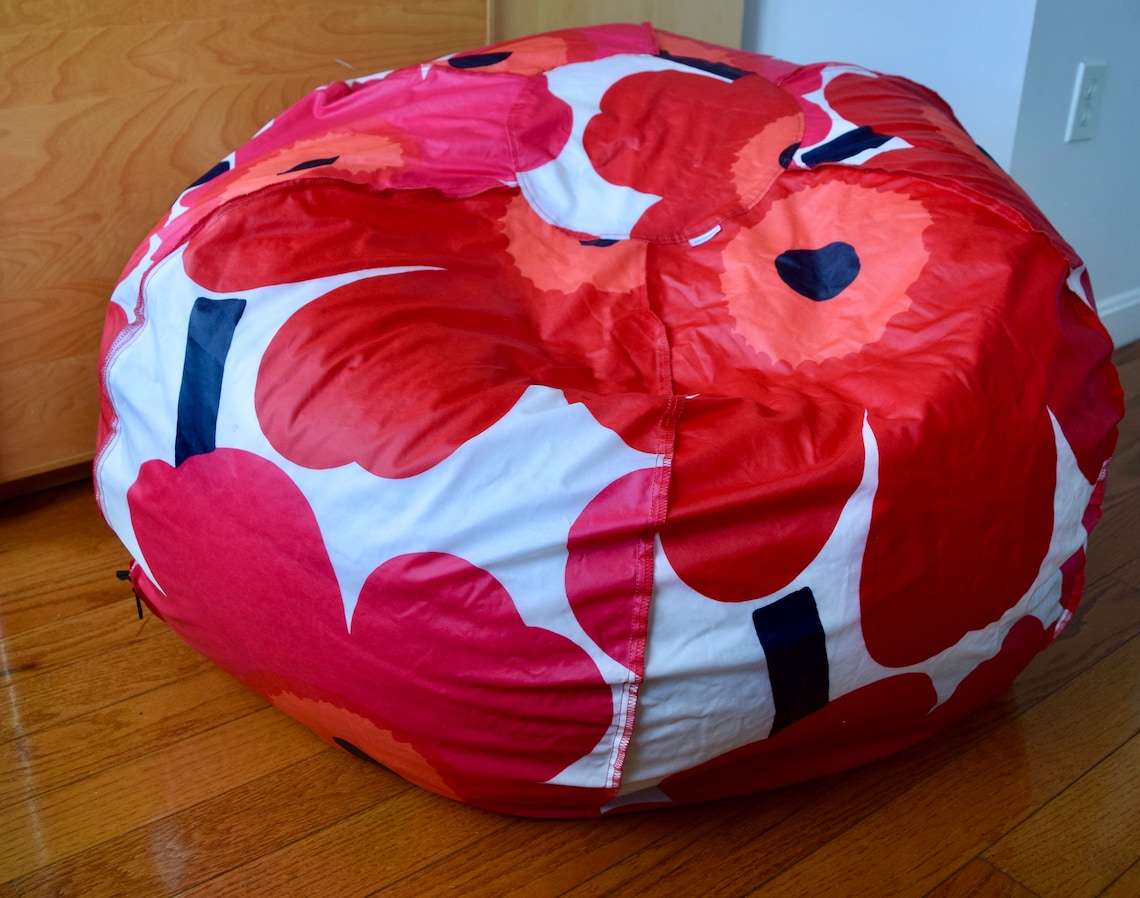 Large Marimekko Bean Bag Chair Cover made of PVCCOATED Etsy