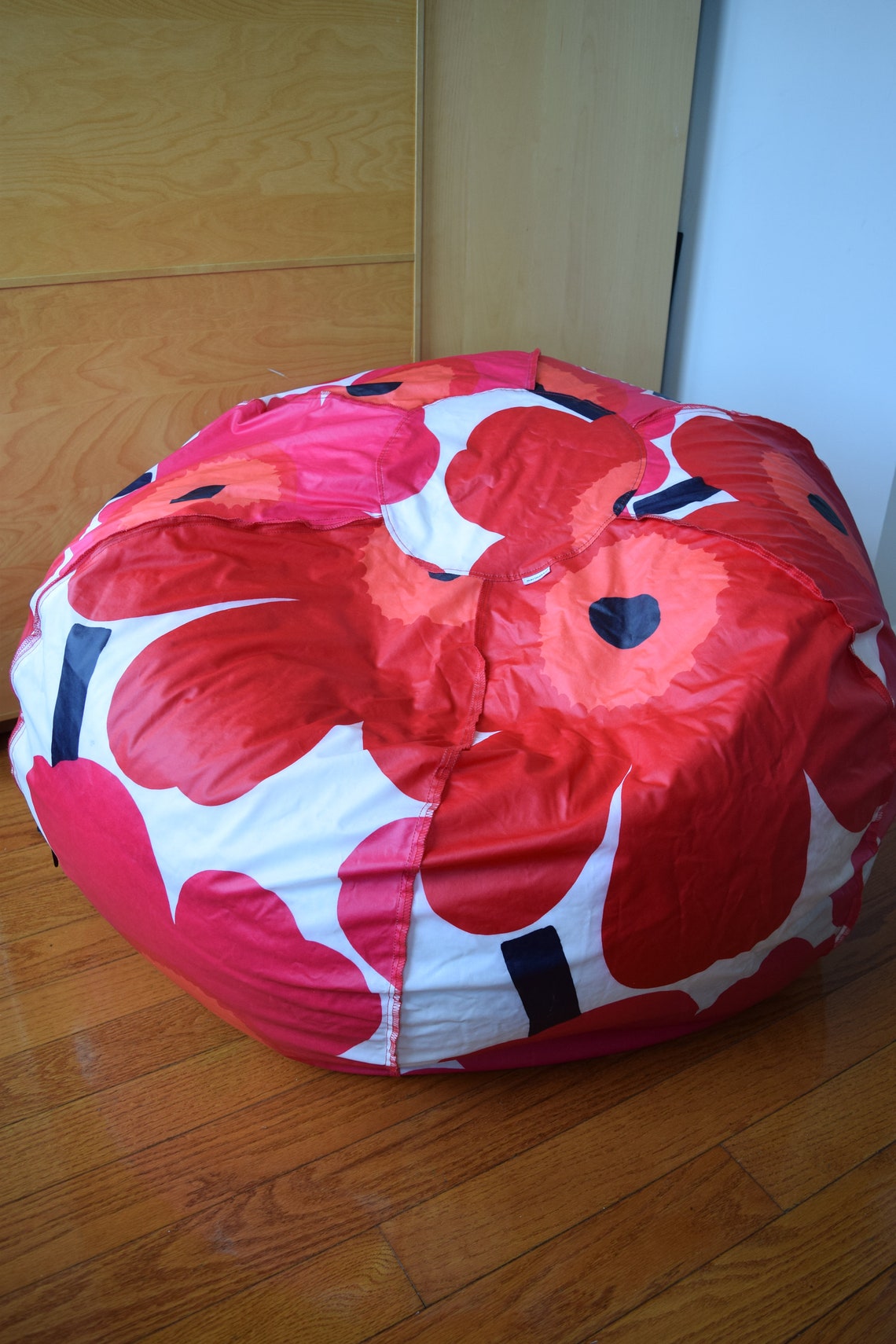 Large Marimekko Bean Bag Chair Cover made of PVCCOATED Etsy