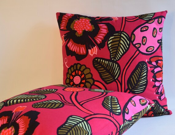 Marimekko Pillow Cover Handmade 18x18 45x45cm Etsy