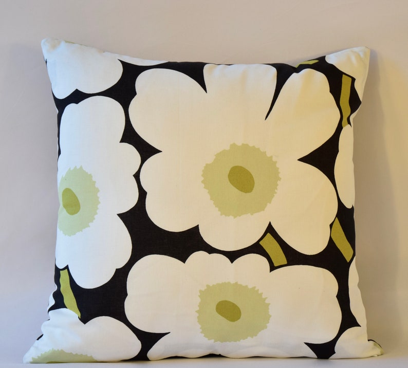 One of a Kind Marimekko Pillow Case Doublesidedpattern Etsy