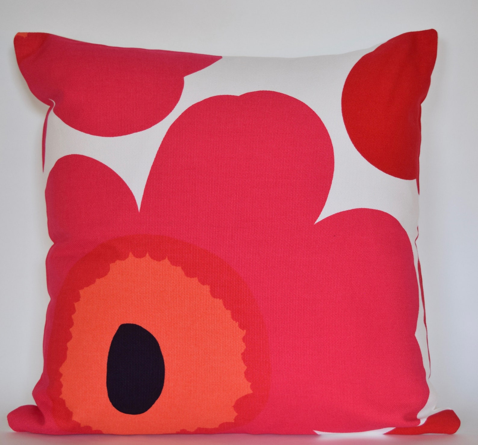One of a Kind Marimekko Pillow Case Doublesidedpattern Etsy
