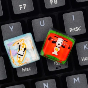 keycap dog, cute dog keycap, mechanical gaming keyboard, artisan keycaps, gift for friends, anime keycaps