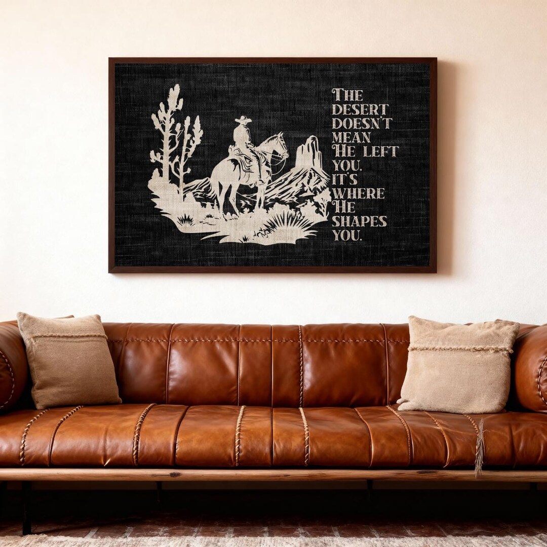 Western Christian Wall Art, Psalm 23 Cowboy Print | Inspirational ...
