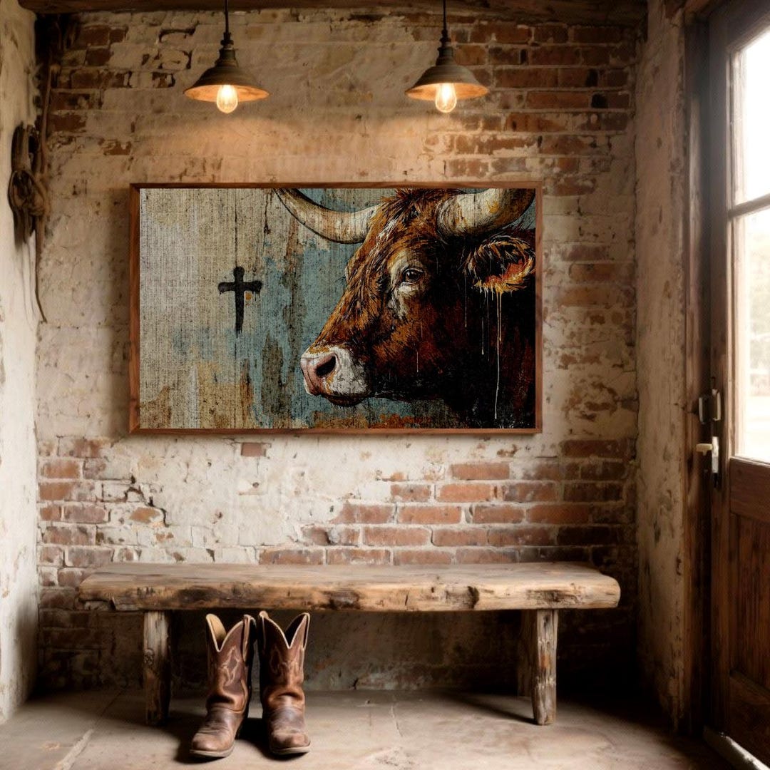Rustic Christian Background Christian Country Home Decor, Cross Art, Ranch Farm Wall Art, Barn ...