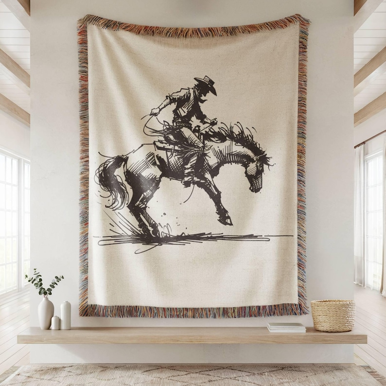 soft cotton blanket, sun and moon blanket, boho woven blanket, cozy couch blanket, aunt girlfriend, gift for mom sister, vintage style throw, bohemian home decor, housewarming throw, gunfighter art print, outlaw cowgirl art, desert cowgirl art, vintage cowgirl art, wild west wall art, adventure wall art, cowgirl portrait art, ranch wall decor, vintage cowboy art, western photography, western wall print, black white wall art, large wall art