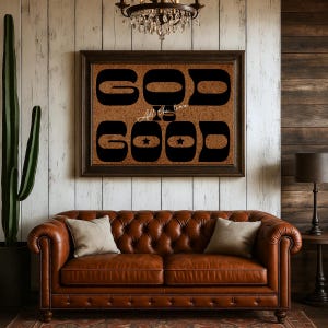 Christliche Druckgrafik | Bibel Vers Poster | Gott ist gut Wohnkultur Wandkunst | Moderne christliche Kunst, Geschenk für sie Christianity for Ihn