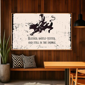 Bible Verse Scripture Wall Art Western Christian Art, Religious Home ...