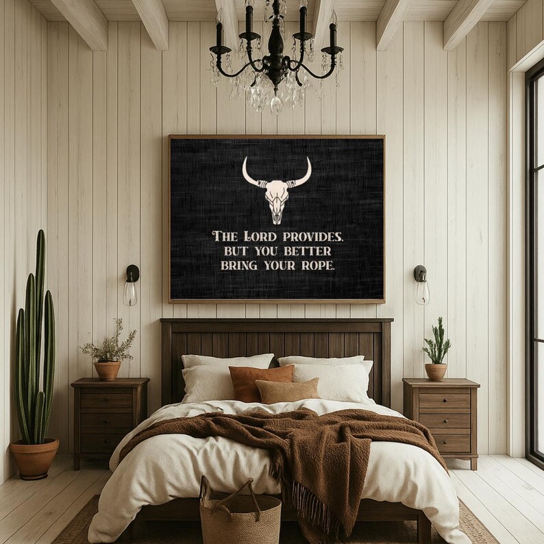 Western Christian Artwork | Bible verse Poster | Religious Home Decor Wall Art | Modern Christian Gift for Him Christianity Gift for Her