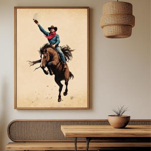 Western Decor, Dad gifts, Gift For Him, Cowboy gifts,  Texas Gift, Large Southwestern Art, Rodeo Print,  Farmhouse Style, Ranch Wall Art,