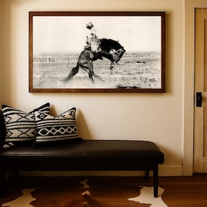 Western Wall Art Rodeo Gift, Country SouthWestern Room Decor, Cowboy Wall Art, Trendy Vintage Boho Wall Art, Photography Farmhouse Decor