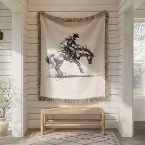 soft cotton blanket, sun and moon blanket, boho woven blanket, cozy couch blanket, aunt girlfriend, gift for mom sister, vintage style throw, bohemian home decor, housewarming throw, gunfighter art print, outlaw cowgirl art, desert cowgirl art, vintage cowgirl art, wild west wall art, adventure wall art, cowgirl portrait art, ranch wall decor, vintage cowboy art, western photography, western wall print, black white wall art, large wall art