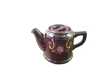 Vintage Japanese Redware Small Teapot