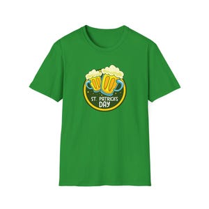 St. Patrick&#39;s Day Unisex Softstyle T-Shirt, Funny Beer Graphic Tee, Casual Party Top, Holiday Apparel, Gift for Beer Lovers