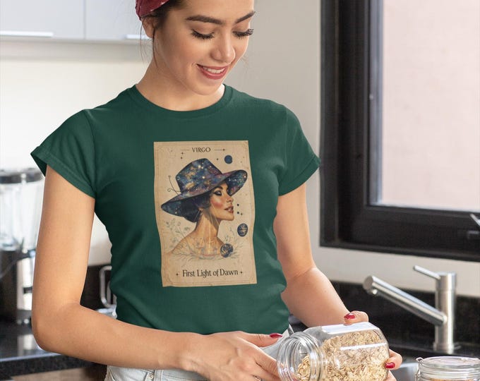 Virgo Zodiac T-Shirt, Astrology Shirt, Horoscope Gift, Celestial Tee, Unisex Graphic Top, Star Sign Apparel - Softstyle Tee, Gift for Zodiac