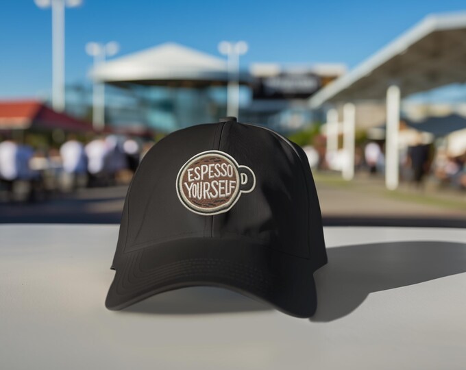 Espresso Yourself Dad Cap, Coffee Lovers Hat, Father's Day Gift, Cool Casual Baseball Cap, Unique unisex Cap, Dad Hat