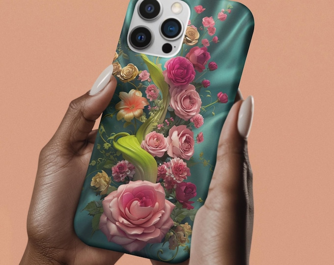 Floral Phone Case - Tough Cases, Elegant Smartphone Cover, Gift for Her, Stylish Accessory, Protective Phone Case