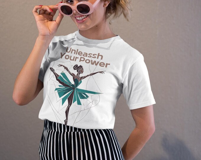 Celebrate Strength and Grace with this Empowering Ballet Lover Tee Shirt, Motivational Gift, Fitness Wear, Ballet Inspired