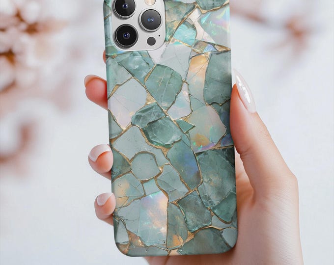 Chic Mosaic Phone Case - Slim Phone Case, Stylish Cover for Modern Users, Trendy Accessory, Fashion Statement, Birthday Gift