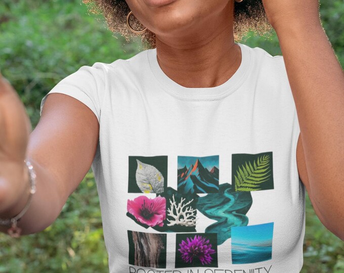 Rooted in Serenity Unisex T-Shirt, Nature Vibes Tee, Relaxing Graphic Shirt, Eco-Friendly Apparel, Perfect Gift for Nature Lovers