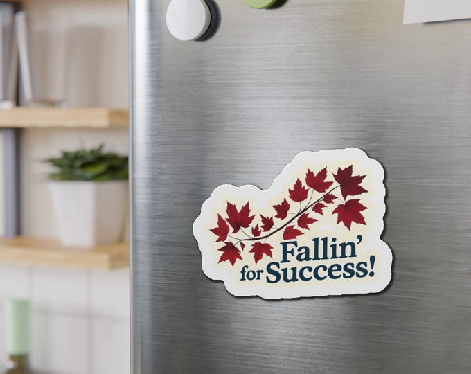 Fall Vibes Die-Cut Magnet, Motivational Home Decor, Fall Decor Magnet, Office Inspiration Magnet, Gift for Students