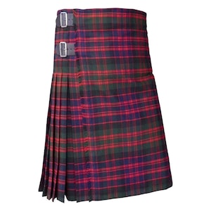 Scottish Traditional MacDonald Modern 8 Yard Heavy Weight Tartan Kilt - Men&#39;s Handmade Tartan Kilts