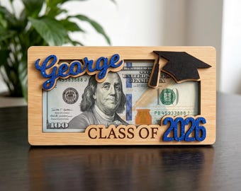Portamonedas de graduación personalizado, regalos de graduación de la promoción de 2026, regalo para graduados de último año de 2026, regalo para graduados de secundaria y universidad.
