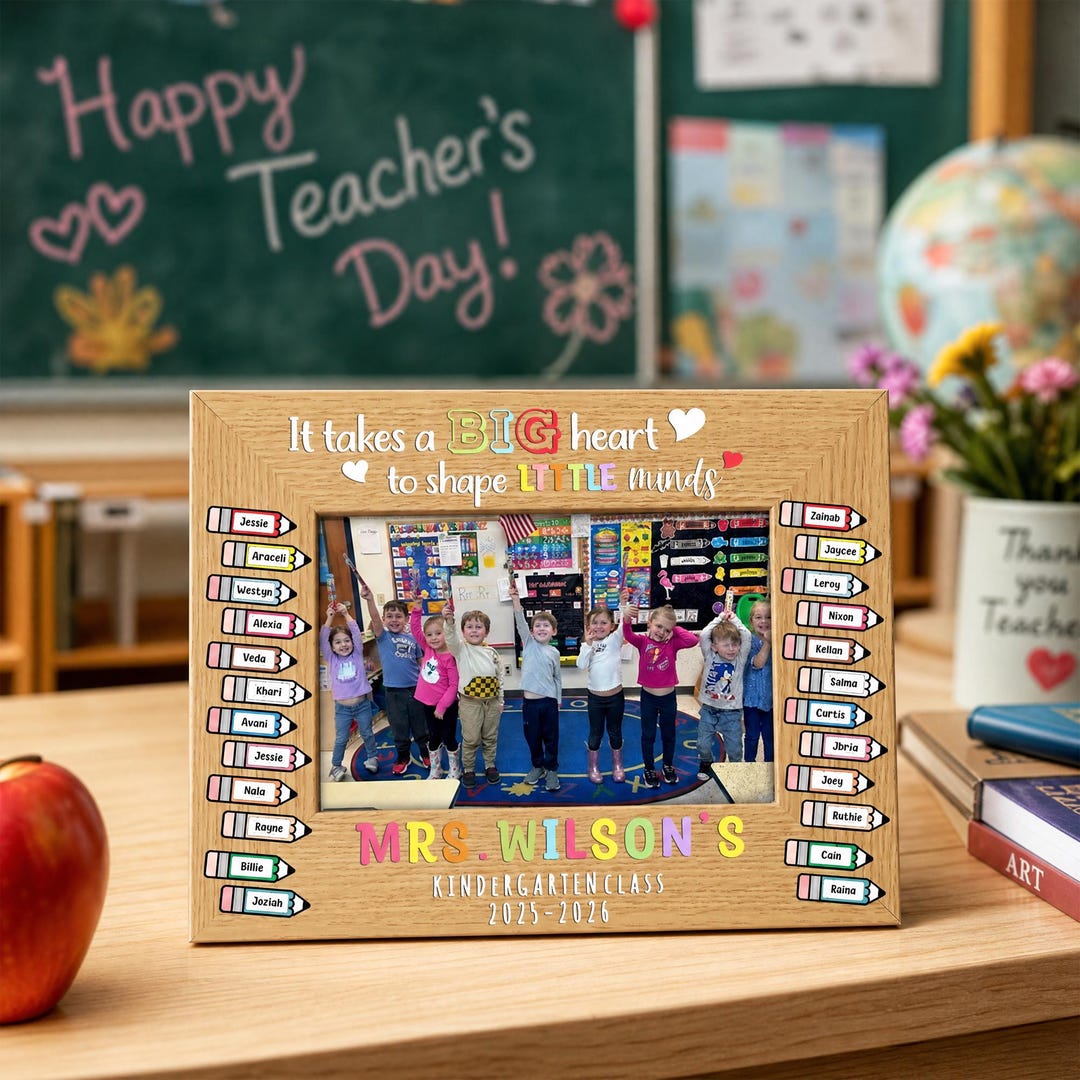 Custom Teacher Class Picture Frame,teacher Gift Photo Frame With ...