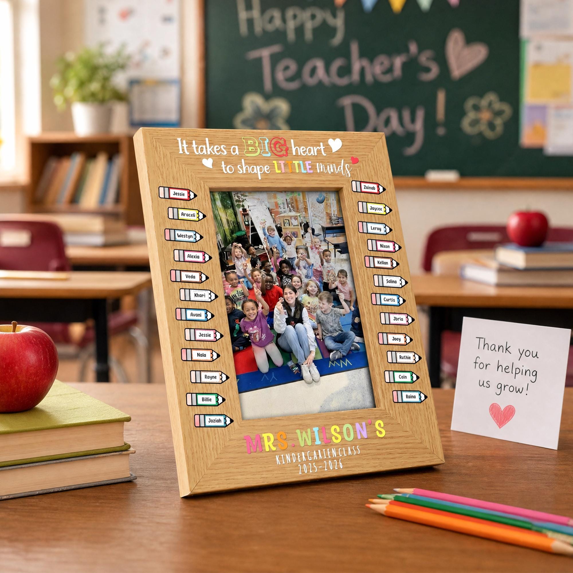 Custom Teacher Class Picture Frame,teacher Gift Photo Frame With ...