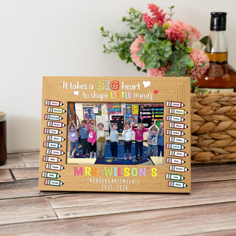 Custom Teacher Class Picture Frame,teacher Gift Photo Frame With ...