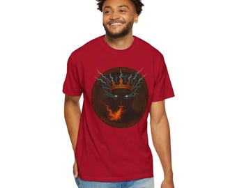 Chango African God T-shirt: Lightning Crown, Spiritual Tee