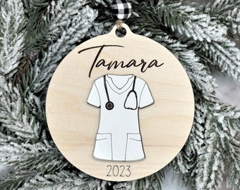 Nurse Ornament Personalized Gift For Nurse Graduation Tree Ornament ~Custom Ornament Gifts For Nurses Christmas Ornaments Student Nurse Gift