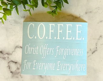 Coffee Station Custom Decal Coffee Gift For Coffee Lover ~ Car Decal Coffee Sticker Coffee Sign ~ Coffee Décor Vinyl Decal Coffee Wall Art