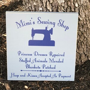 Celebrate Grandma’s love for sewing, quilting, and crafting with this handmade custom wood sewing room sign! Perfect for hanging in her sewing room, craft room, or quilting studio, this rustic wooden sign adds a warm, personal touch to her creative space. Whether you’re looking for a thoughtful gift for Grandma, a unique Mother’s Day present, or a way to make her sewing corner extra special, this personalized sign will be treasured for years to come. Customizable with any name you choose.