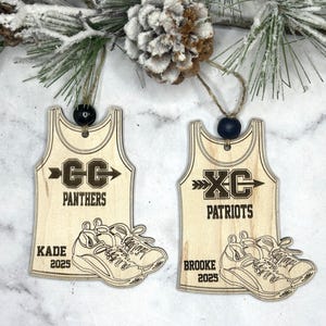 Cross Country Gifts Christmas Ornaments Personalized Gift ~ Stocking Stuffer Cross Country Runner Gift Custom Ornament ~ XC Tree Ornament