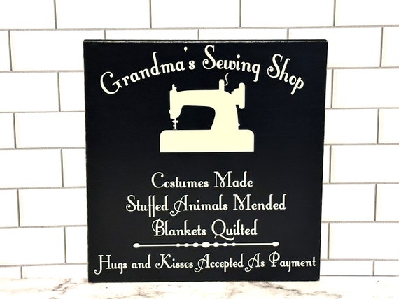 Personalized Grandma Gift Custom Wood Sign ~ Mothers Day Gift For Grandma ~ Gifts For Mimi Gift Craft Room Décor Nana Gift Sewing Room Sign