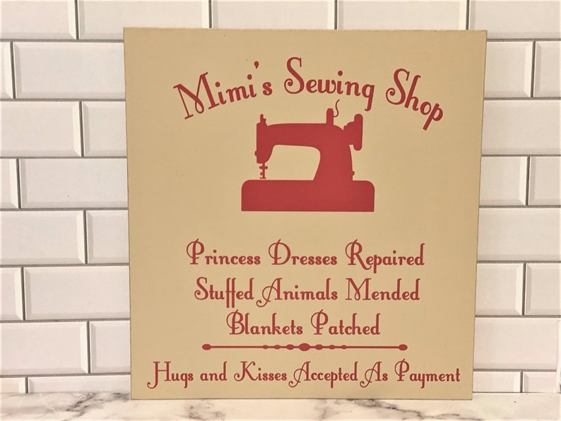 Celebrate Grandma’s love for sewing, quilting, and crafting with this handmade custom wood sewing room sign! Perfect for hanging in her sewing room, craft room, or quilting studio, this rustic wooden sign adds a warm, personal touch to her creative space. Whether you’re looking for a thoughtful gift for Grandma, a unique Mother’s Day present, or a way to make her sewing corner extra special, this personalized sign will be treasured for years to come. Customizable with any name you choose.
