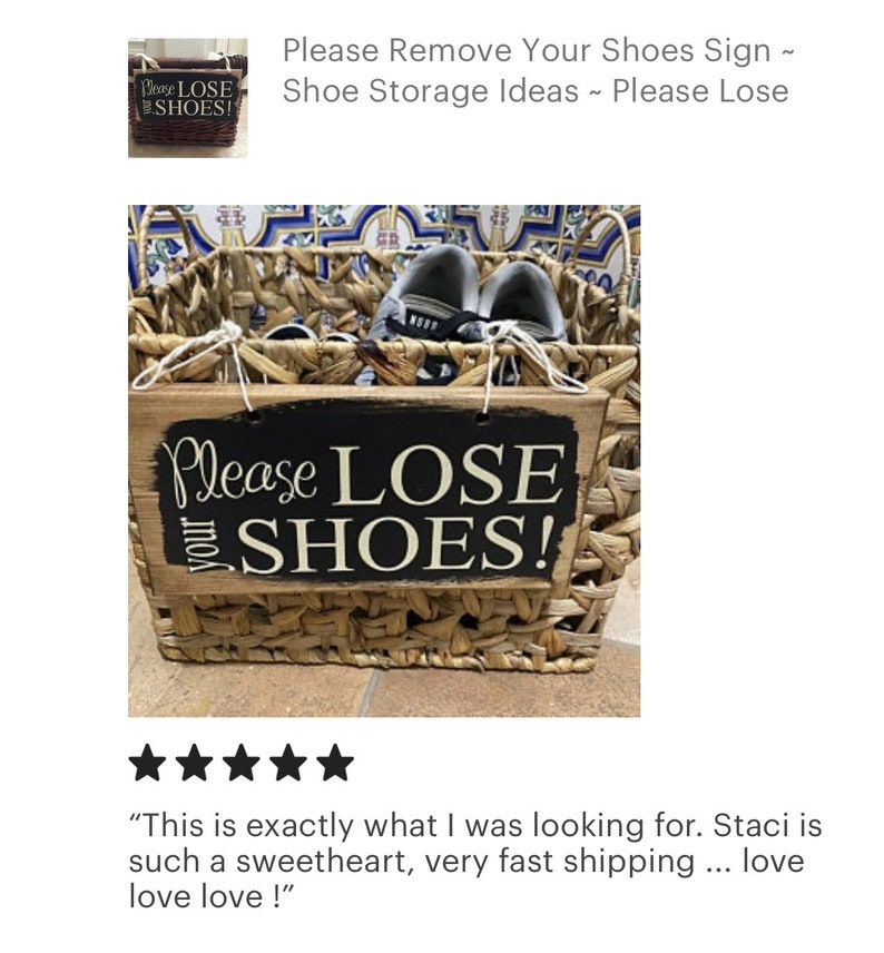 Please lose your shoes comes with holes and is easy to hang on any basket.  Basket and ribbons not included.  Comes in a variety of colors.