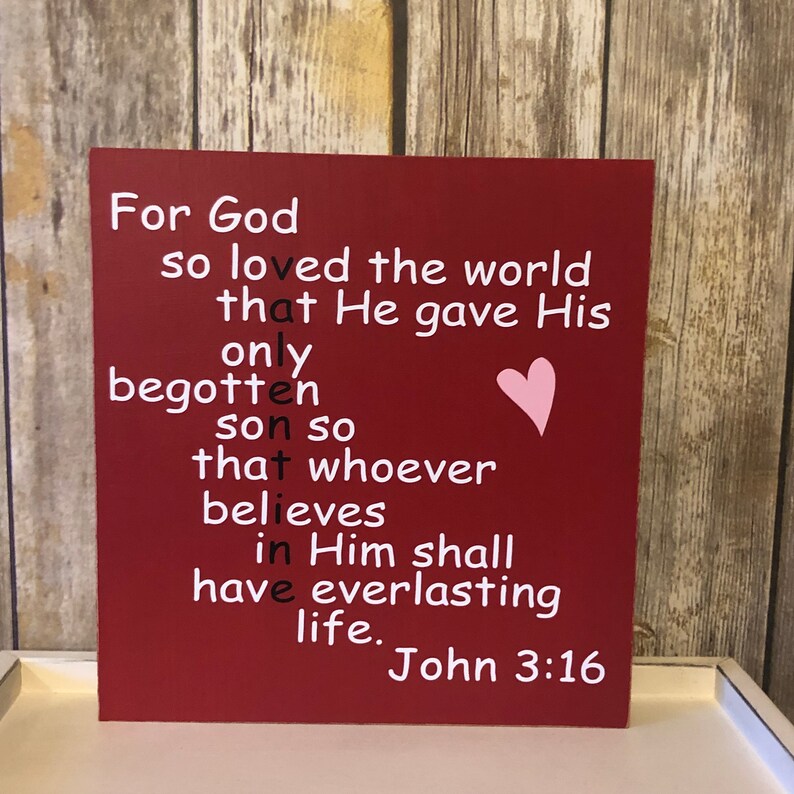 Valentine Sign valentine's Day Decor for God so Loved Etsy