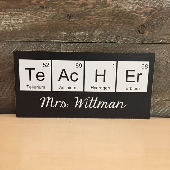 Teacher Desk Name Plate Science Teacher Gift Back To Etsy