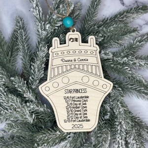 Cruise Christmas Ornament ~ Fish Extender Gifts Custom Laser Engraved Cruise Gifts ~ Alaska Cruise Travel Gift Personalized Gift For Travel